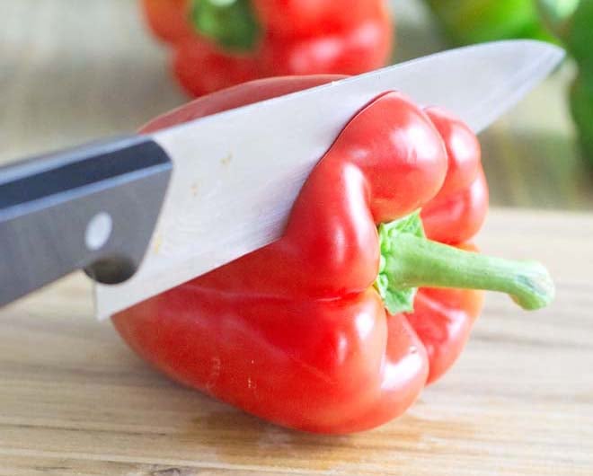 Two Ways To Cut a Pepper for Stuffing
