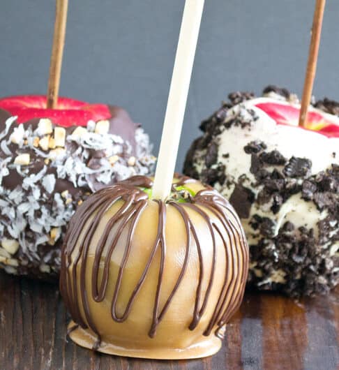Mixtures of nuts and other toppings to make your candy apples taste like candy bars