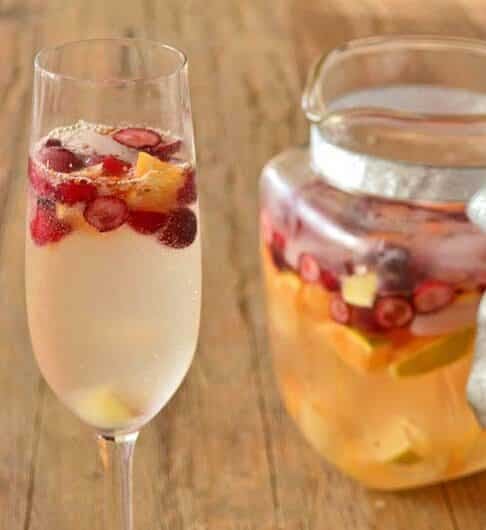 Champagne Sangria for the Holiday Season