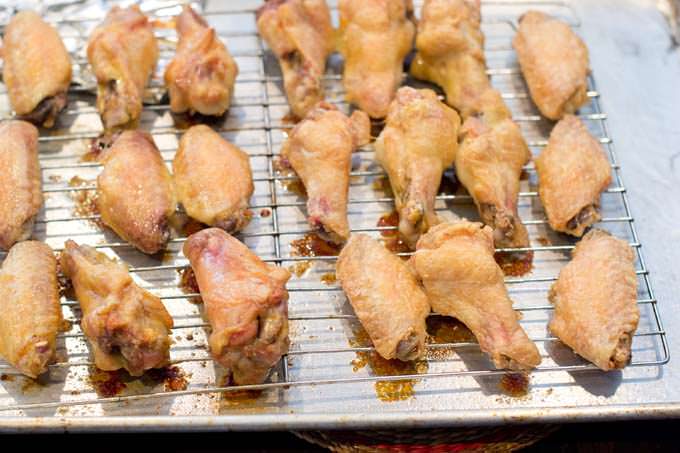Par-cooked chicken wings comparison 