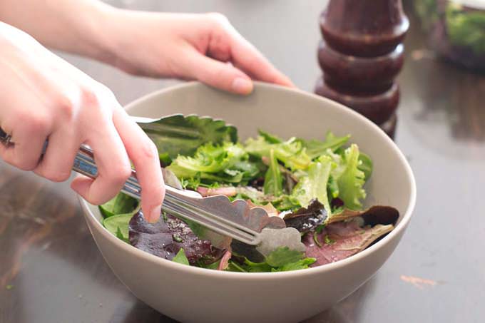 Tossing the salad