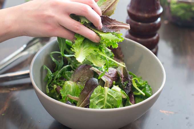 Add more salad greens