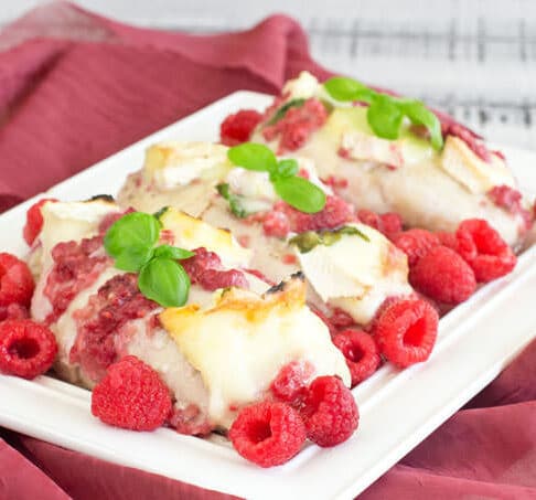 Chicken with Raspberries and Basil