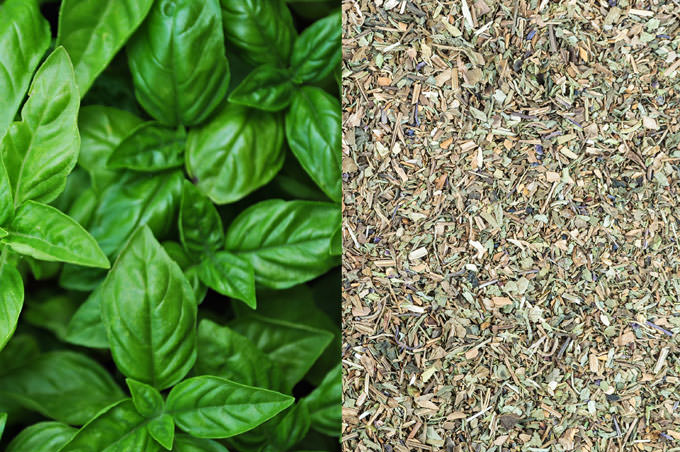 Learn what types of recipes are best for dry basil and what types need fresh