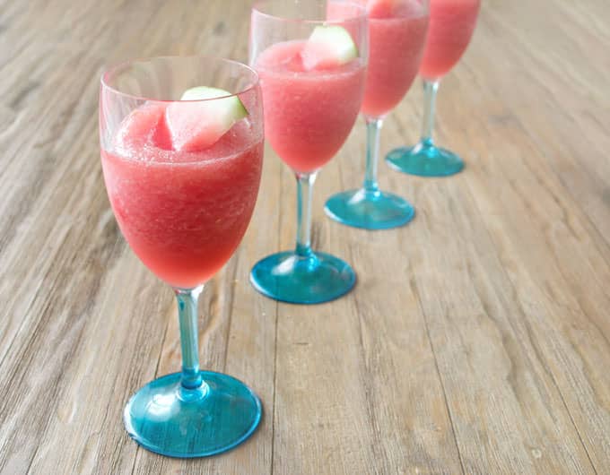 Watermelon Lemonade Wine Slushie