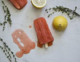 Grown Up Strawberry Lemonade Popsicles