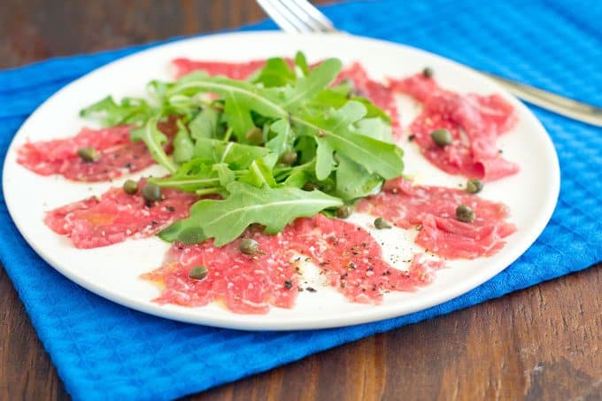 Beef carpaccio