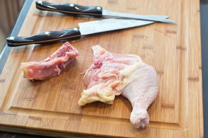 How to debone and stuff a chicken leg