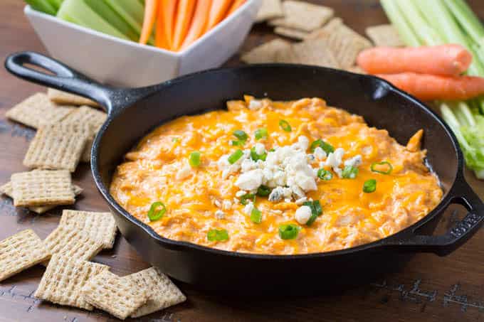 Learn how to make this delicious Buffalo Chicken Dip with a few small tweaks that make it healthier.