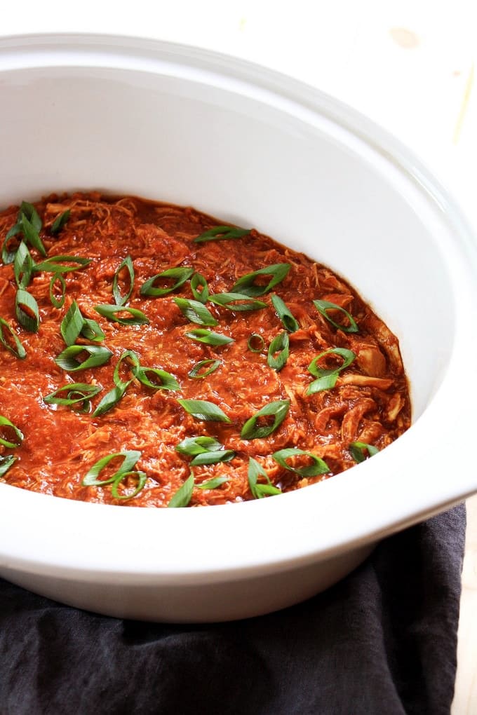 Your slow cooker lets you enjoy bbq pulled chicken any time - even busy weeknights.   