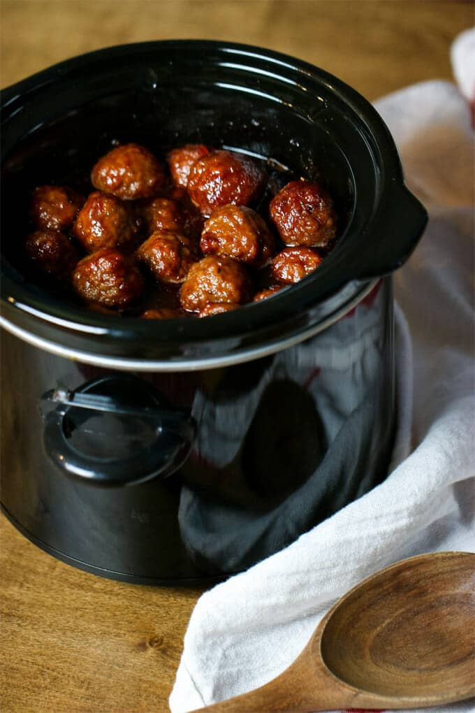 Make Grape Jelly Meatballs for your next party and watch them vanish in no time. Guests love them!