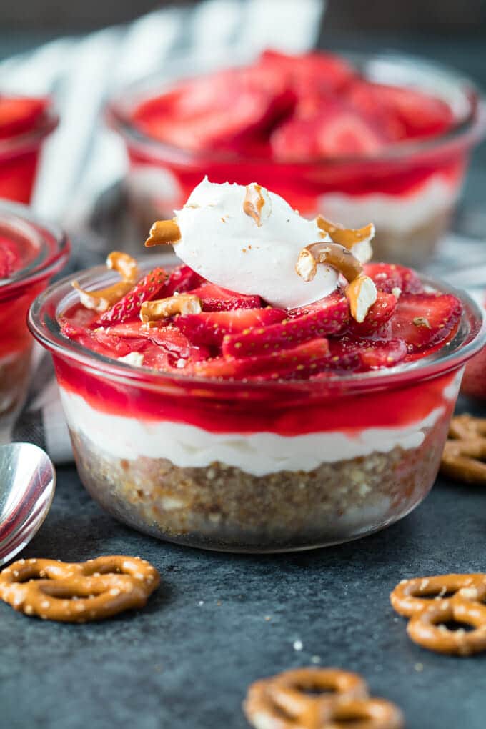 Strawberry Pretzel Salad - So Fun! - TheCookful