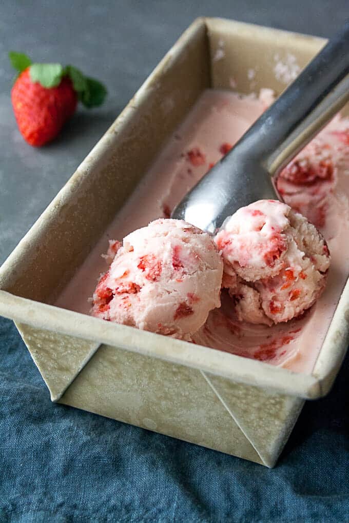 Freshly churned homemade strawberry ice cream is sure to hit the spot on hot summer days. Just ask your family.