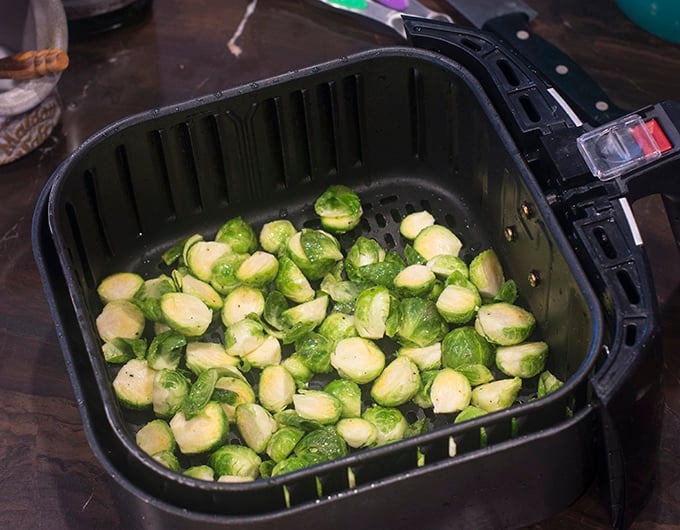 Brussels sprouts in air fryer.