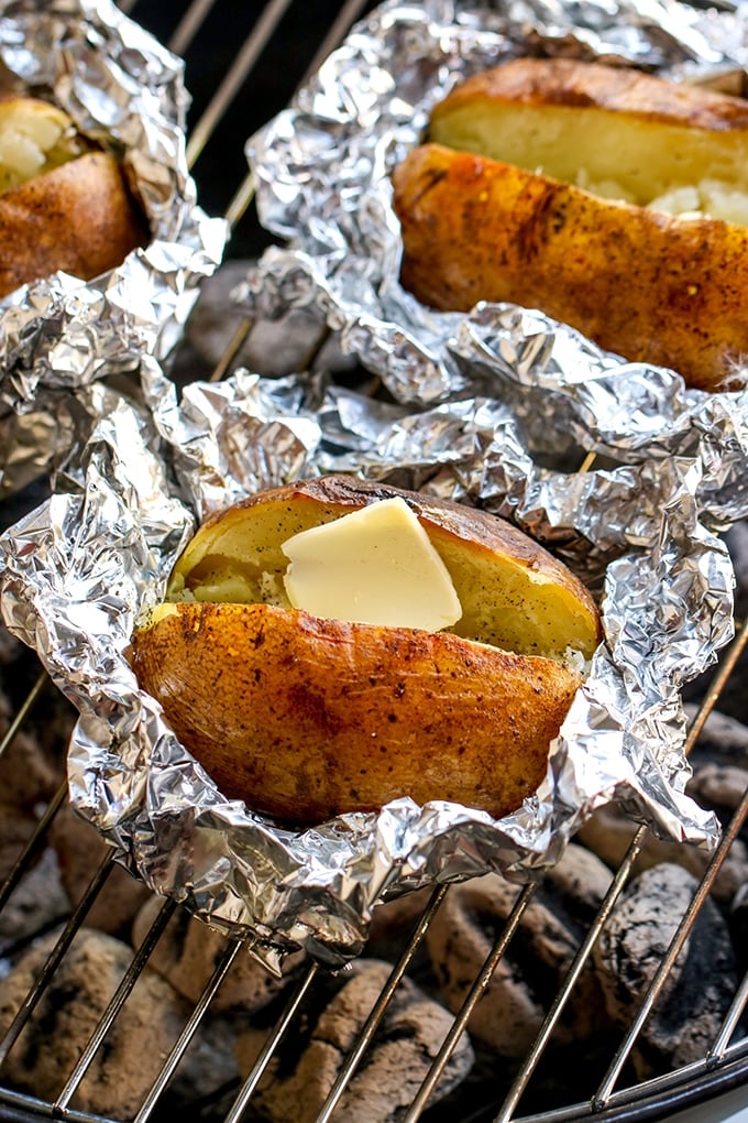 Baked Potatoes on the Grill