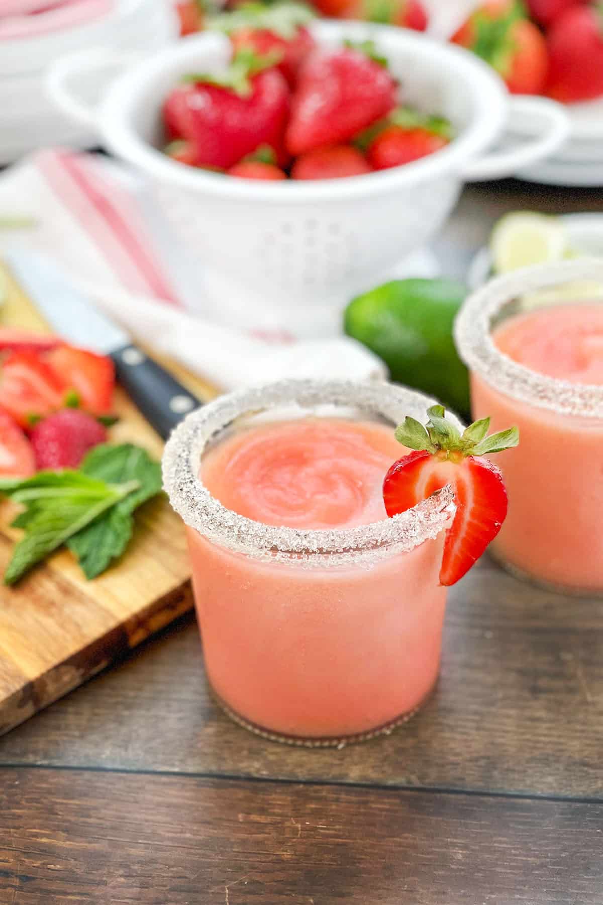 Easiest Frozen Strawberry Margarita