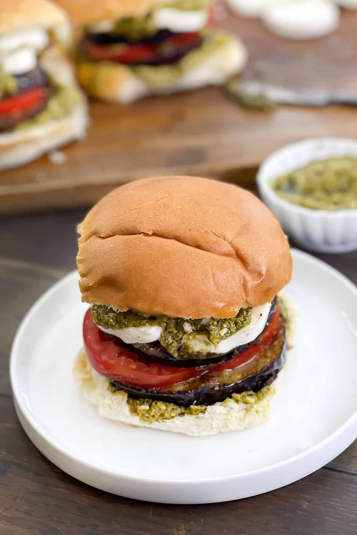 Mediterranean Eggplant Burger