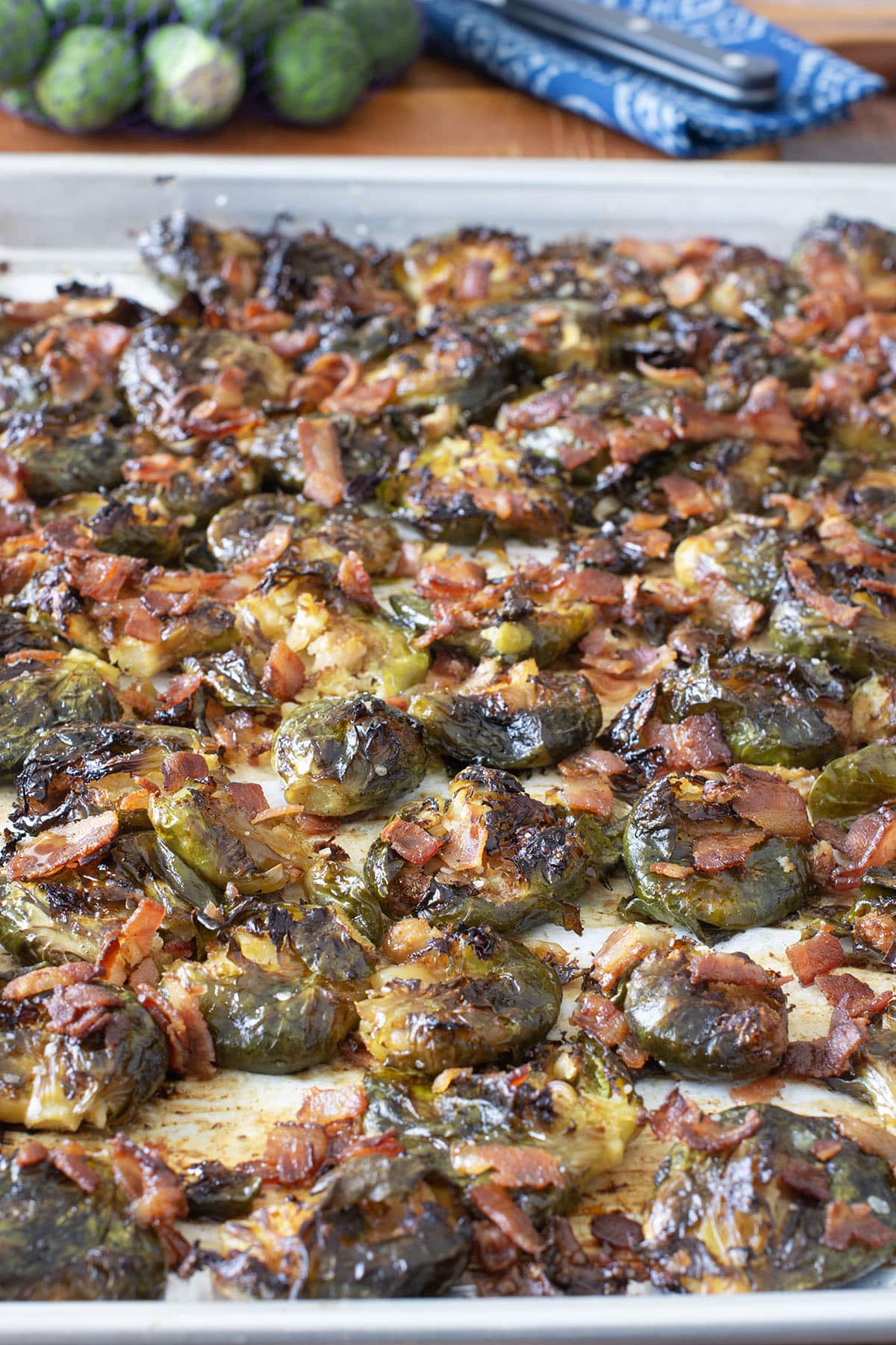 Roasted Brussels Sprouts with Bacon