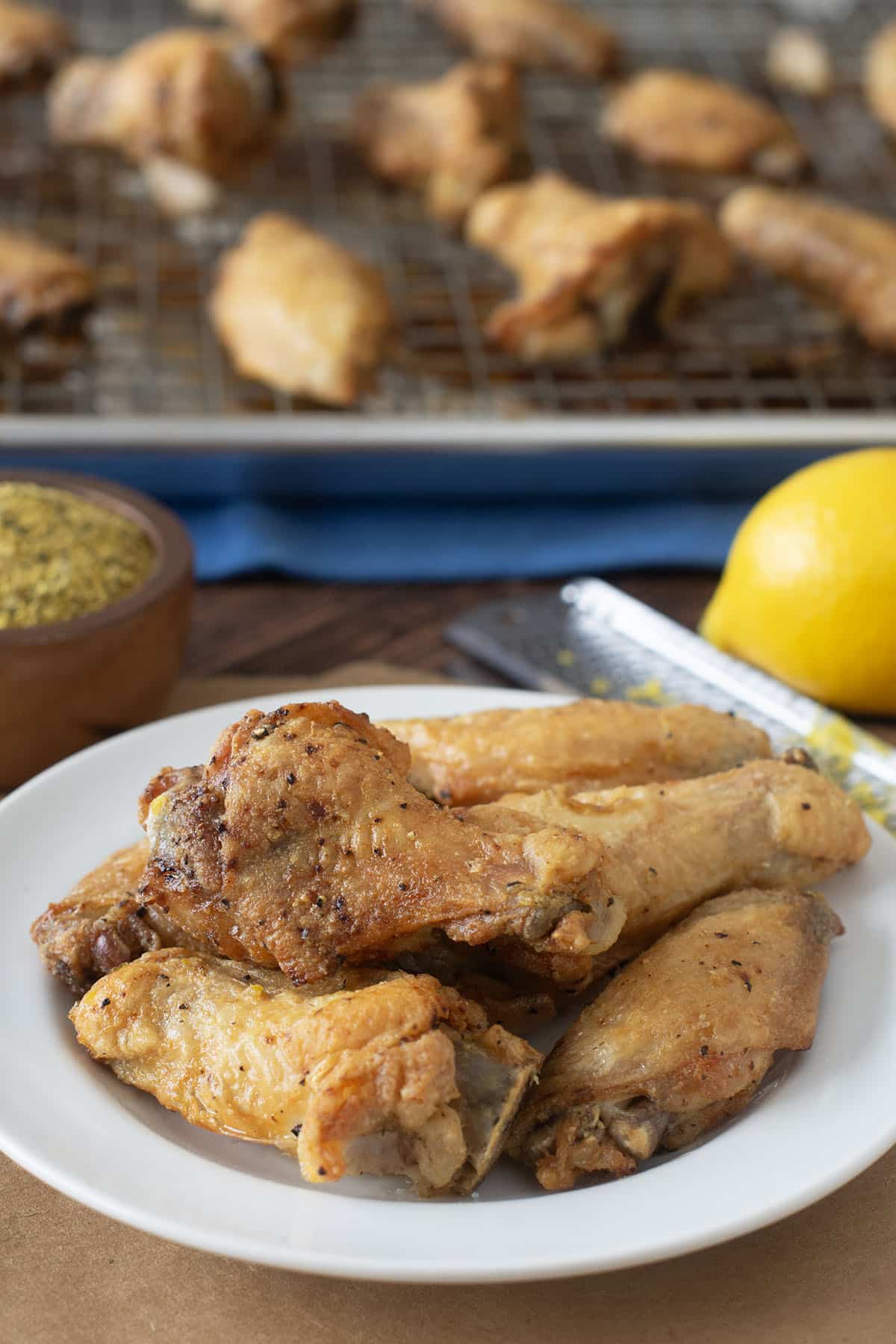 Zesty Baked Lemon Pepper Chicken Wings