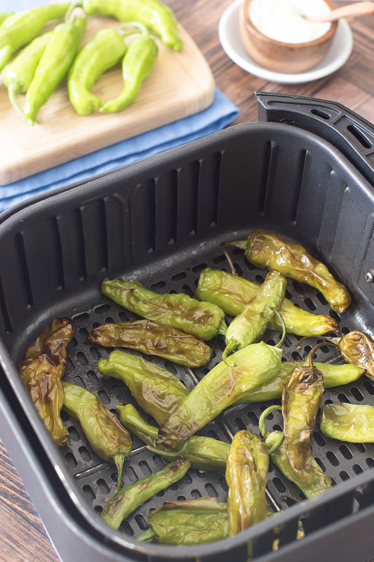 Air Fryer Blistered Shishito Peppers (Only 6 Minutes)